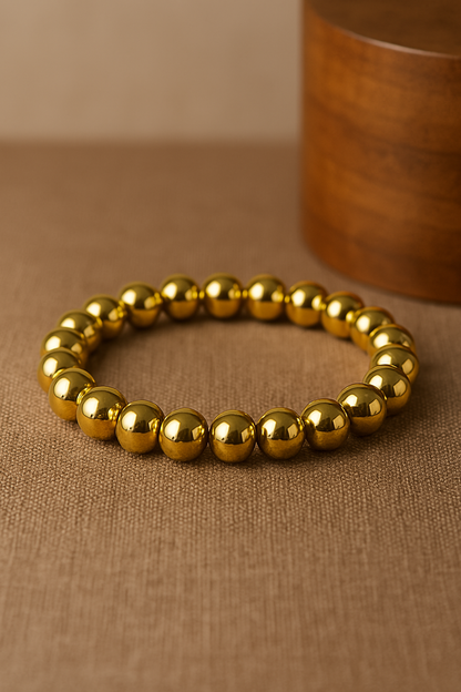 Golden Pyrite Bracelet | Abundance,Protection,Drive.