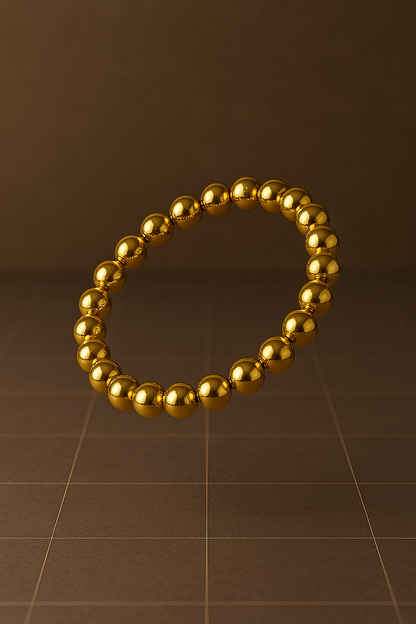 Golden Pyrite Bracelet | Abundance,Protection,Drive.