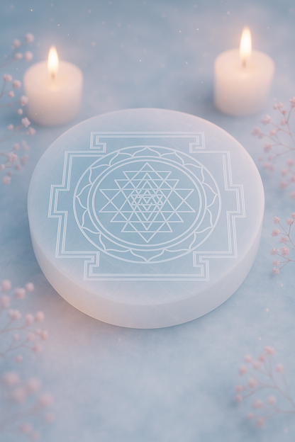 Selenite Plate | Cleanse. Charge. Elevate.