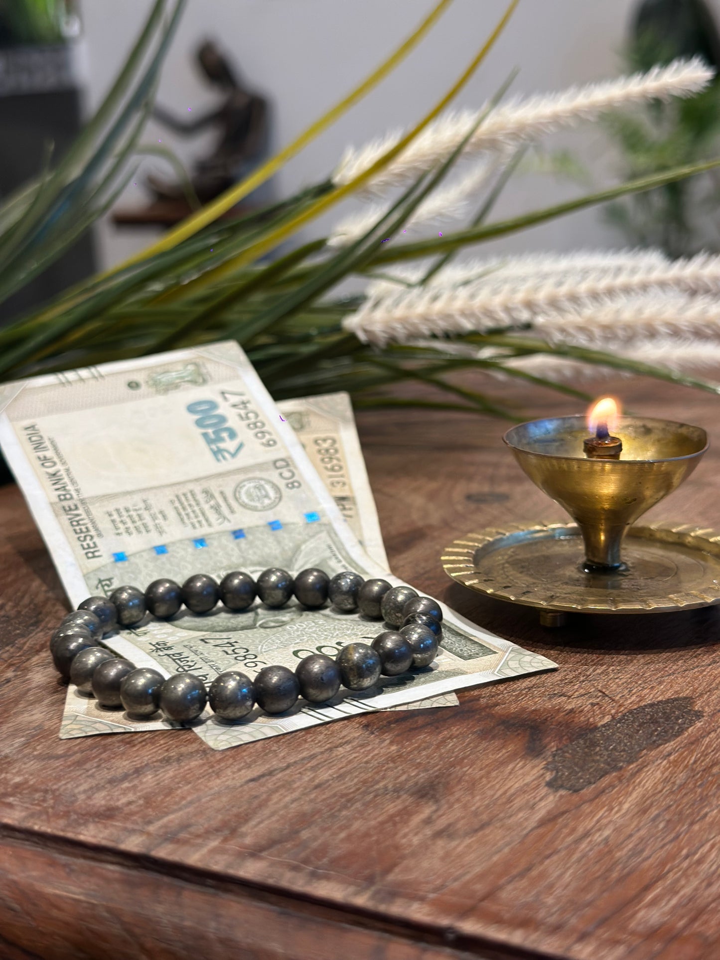 Raw Pyrite Bracelet | Money attraction, Success and Confidence