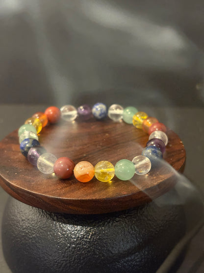 Seven Chakra Bracelet | Chakra Balance, Energy Alignment